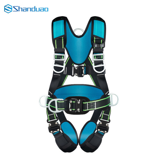 Sanduao five-point safety belt 6 load-bearing points for high-altitude operations Z-Y anti-fall AD9118 national standard double hook buffer bag 1.8 meters