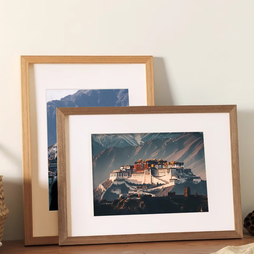 Aimo painted solid wood photo frame 8-inch photo table photo wall picture frame hanging wall couple wedding photo baby photo frame solid wood color