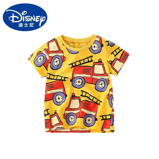 
Disney malwee boys T-shirt 2025 summer new children's clothing handsome printed children's round neck shirt short-sleeved top 9273 120 cm