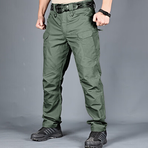 Jihua Tongrui Archon Tactical Pants Men's Army Fan Pants Outdoor Pants Assault Pants Autumn and Winter Mountaineering Pants Wear-Resistant Overalls ix7 IX7 Tactical Black Autumn Style Thickened XL 155-170Jin Jin is equal to 0.5 kg