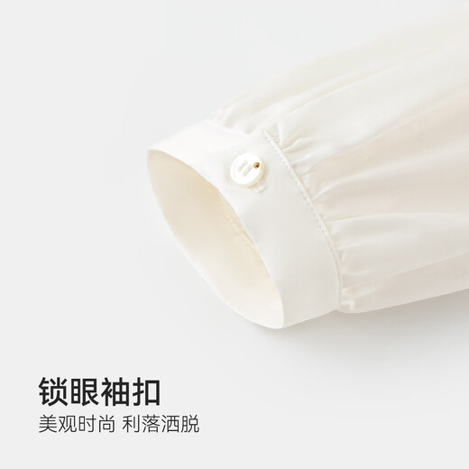 YEEHOO children's shirt girls spring new lace doll collar college style top spring fashion casual middle and large children's clothing small lace butterfly white 120