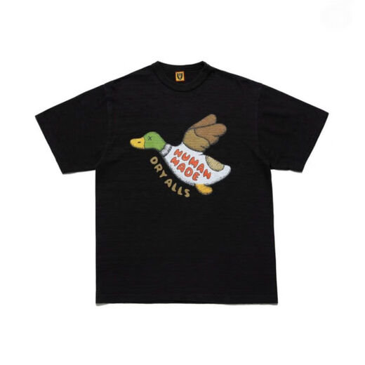 Fadenjue fo.g Letter anime canard imprimer décontracté t-shirt à manches courtes pour hommes et femmes carton amour hot 3884 noir m