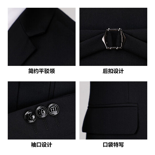 ROMON suit men's suit business casual formal suit Korean version slim groom wedding dress workplace men's suit