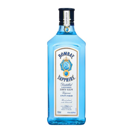 Mumbai Sapphire UK Gin Sapphire Gin Importé Vin étranger MUST HAUT 750 ML 1 BOUTEILLE MUMBAI SAPPHIRE GIN