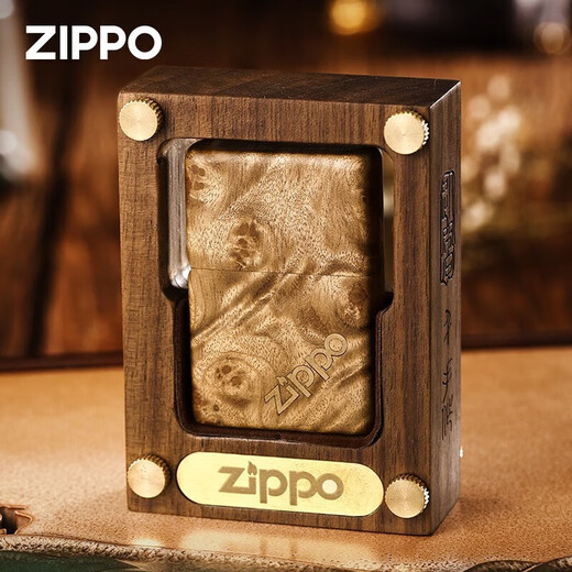 ZIPPO打火机正版礼盒装煤油防风收藏复古男士礼物 半世金樟(新机无油) DY9902TM