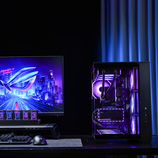 ASUS Ryzen R7 9800X3D ASUS ROG family bucket 5070TI host 5080 graphics card 7800X3D game e-sports live broadcast AIDIY assembly machine computer complete machine R7 9800X3D+RTX5070TI | Six