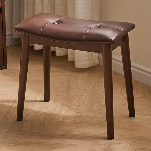 
Jiayi solid wood makeup stool bedroom dressing stool household dressing table stool simple internet celebrity makeup chair with buckle saddle stool