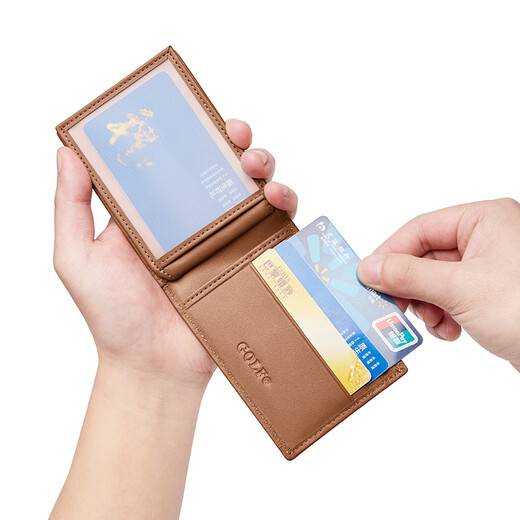 Golf (GOLF) men's card holder with multiple card slots, bank card holder, female card holder, youth driving license holder, thin card holder gift box