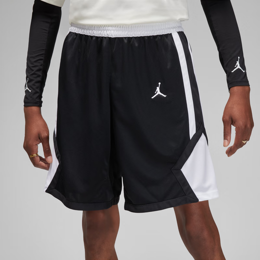 Nike (NIKE) Jordan DRI-FIT men's quick-drying basketball shorts custom team uniform HF0526 012 black/white/white S