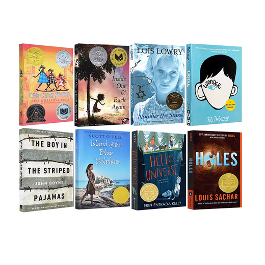 Newbery Premio Novela English The One and Only Ivan Penny in Heaven A Different World Miracle Boy Hello Universo La literatura infantil novela de Charlotte's Website REST 680L
