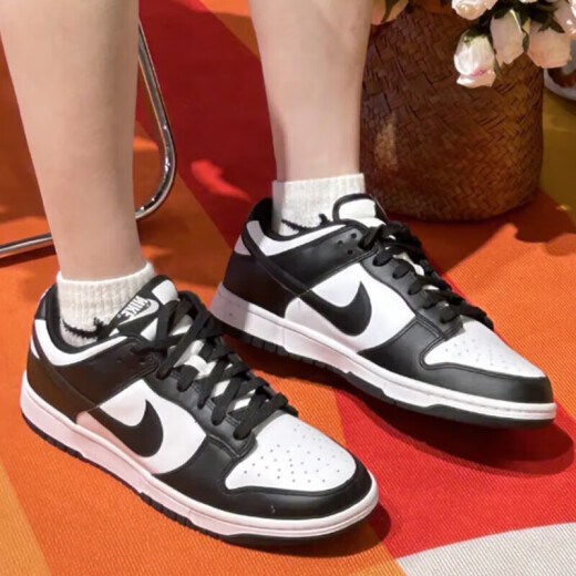 耐克（NIKE）男鞋女鞋2025春季新款Dunk Low情侣运动鞋时尚百搭低帮休闲鞋子女 DD1391/CW1590-100黑白熊猫 38 (GS)