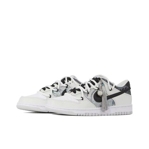 Nike (Nike) Sneakers Dunk Custom Dunk Dung Dragon Year Limited White Dragon Roar Men and Women Shoes Low Top Shoes DH9765-102 Mille de soie Ancient Rhyme 35.5