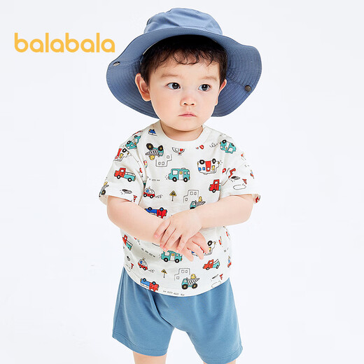 Balabala baby t-shirt baby tops for boys and girls short-sleeved 2025 summer comfortable breathable cute 209225117201