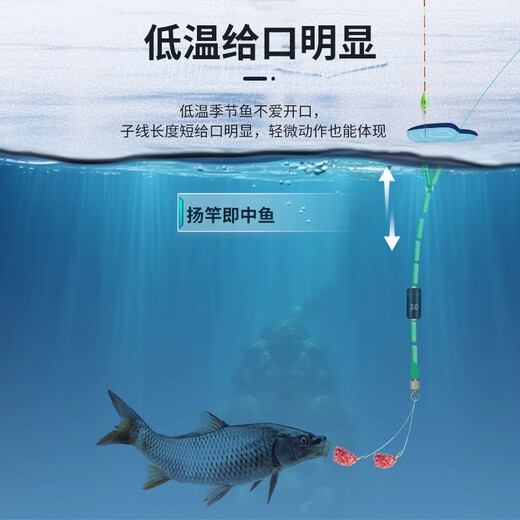 Liu Zhiqiang pulls short double hooks for wild fishing, finished product, tied with sleeve hooks, imported anti-winding ultra-sensitive fishing equipment, gold sleeves with thorns, 28cm (hook 4 lines 0.8)