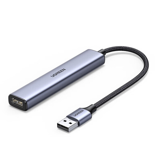 
Green Network (UGREEN) usb four-port hub usb3.0 extender Type-C power supply port multi-interface expansion docking unit splitter plug multi-port type extension hub2.0 external 4-port USB3.0 splitter 2 meters CM473-15923