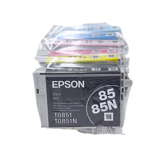 爱普生85N原装墨盒六色适用PHOTO1390 R330打印机T0851 T0856拆机 淡青色