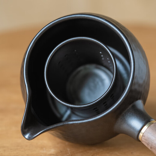 Nanji ceramic teapot electric ceramic stove household living room small tea stove pot tea old white tea Pu'er tea set hammer pattern side handle kettle 700ml + square electric ceramic stove 900w