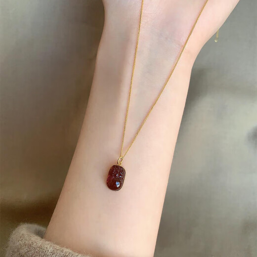 Kechu, money is rolling in, Chinese style simple Pixiu pendant necklace, simple and versatile, female clavicle chain for the new year of the year, money is rolling in | Pixiu necklace M