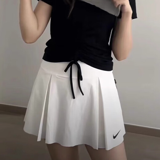 
Nike (NIKE) skirt women's skirt summer new sports skirt breathable tennis training pleated skirt DX1422-100 DX1422-100 White M