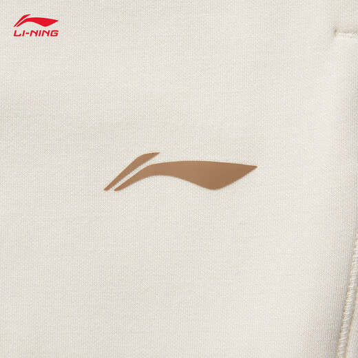 李宁显瘦奶芙裤子秋冬季新微喇卫裤休闲裤女子时尚亲肤舒适运动长裤 【亲肤透气】常规-微喇-沙丘卡其(718款)-5 XS