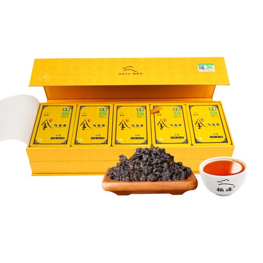 极边问道有机乌龙茶高档礼盒装浓香型高山茶金乌龙特级茶叶送礼200g