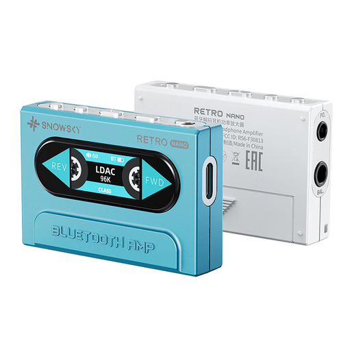 Snowmantian (SNOWSKY) RETRO NANO FiiO Portable Wireless Bluetooth Decoding Headphone Amplifier Mobile Phone HiFi Audio Receiver Amplifier White