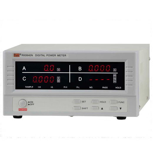 Ling Yuxun Power Meter RK9800N Digital Pantalla digital Tester de parámetros eléctricos trifásicos 9901N Medidor de alimentación inteligente RK9901N [Tipo de alarma]