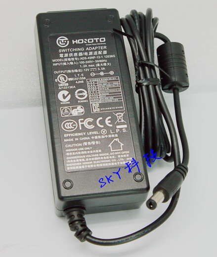 XMSJ欧陆通ADS-65HI-12N-1 ADS-65LSI-12-1 12V6A5A 录像电源适配器 欧陆通ADS-65HI-12N-1 12048E外