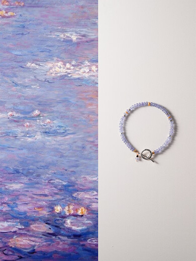 OEMGshannai original Xueqing natural tanzanite beaded bracelet for women new Chinese style niche amethyst bracelet Xueqing (about 16.5cm including buckle)