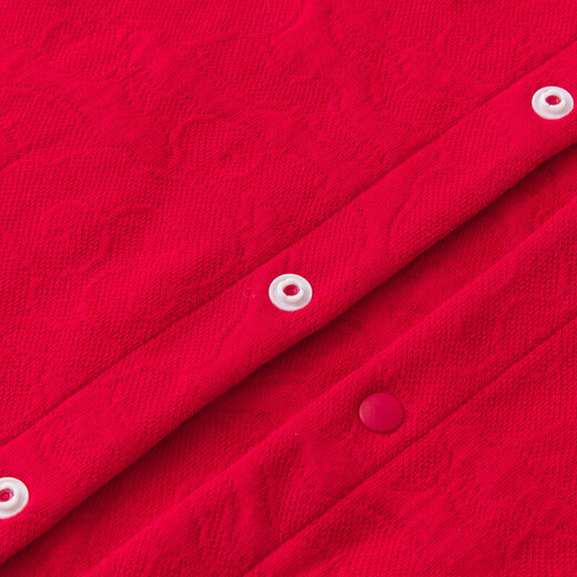 Mini bala bala baby red jumpsuit newborn baby quilted boneless crawling suit full moon and 100 days old