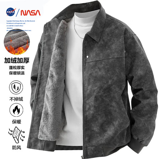 Xianzheyi Lapel Leather Jacket Men's Winter New Style Velvet Thickened Leather Jacket Loose Casual Windproof and Waterproof Jacket Main Image 3XL