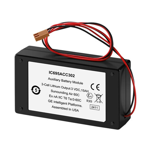 Brandneue Original -Fanuc -Fanuc CNC -Werkzeugmaschine Batterie IC695ACC302 3V Lithium Batterie 15AH Modul IC695ACC302 [Einzelverpackung]