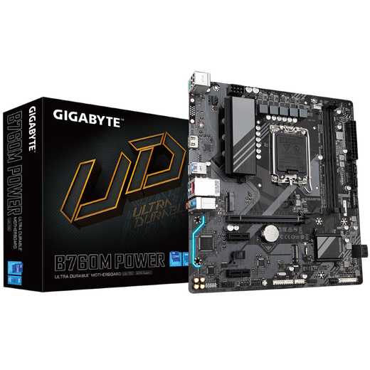 技嘉 i3 13100F/14100F/12100F盒装搭H610/B760 主板CPU套装 板u套装 B760M POWER DDR5 进阶推荐 i3 12100 4核8线程（带核显）