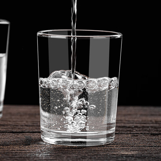 LOVWISH white wine glass dispenser set household small wine glass one-shot glass commercial two-liang 2-amount with scale 100ml wine cup two-liang white wine glass 12 pieces 100ml