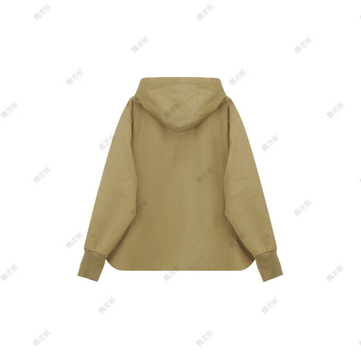 W.DIVA [Feng Song] Spring khaki loose and fashionable tooling outdoor hooded jacket jacket 51C12119 khaki S
