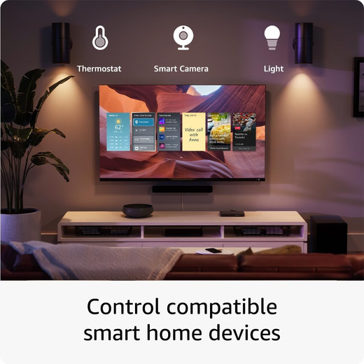 亚马逊2023款fire tv stick 4K max 16G二代奈飞电视盒子网络盒子机顶盒 2023款4K MAX，2＋16G 全新代激活指导 现货(拆封不退)