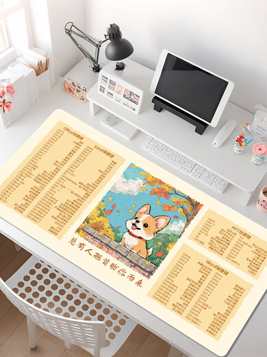 Tricolor cat mouse pad shortcut keys oversized office desk pad for boys and girls excel healing landscape notes 12415 I have to examine myself three times every day and I am not wrong 60cmx30cmx2mm