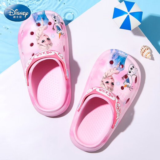 Disney Girls 'Cave Shoes Summer 2025 Nuevas sandalias de princesas de Elsa Niños para niños F2374f Pink 18