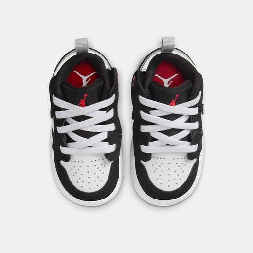 Nike Jordan Nike AJ 1 Casual Board-Schuhe für Jungen und Mädchen Klettverschluss leicht anziehen und leichte und komfortable Kinder-Turnschuhe IB3886-106 23.5 [Vorgeschlagene Fußlänge 13 cm]