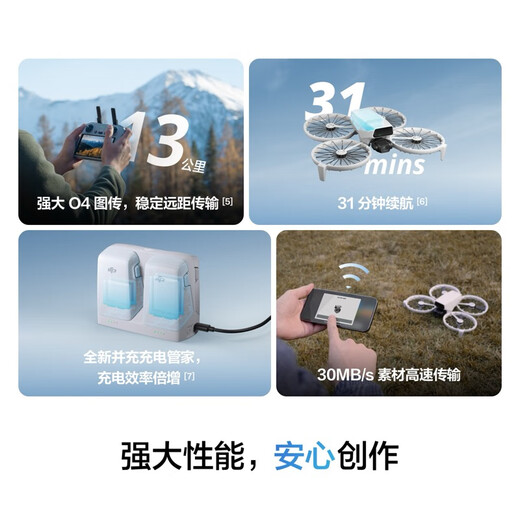 Dji Flip Drone Handheld Vlog Vlog Flight Camera 4K HD Travel Photography Aerial Photography Drone Drone Mini Seguimiento portátil Pequeño Vlog Flip Estándar Conjunto eléctrico estándar (con control remoto de pantalla) [Super recomendado] gratis para cambiar a una versión de dos años (499 yuan) [Avanzado