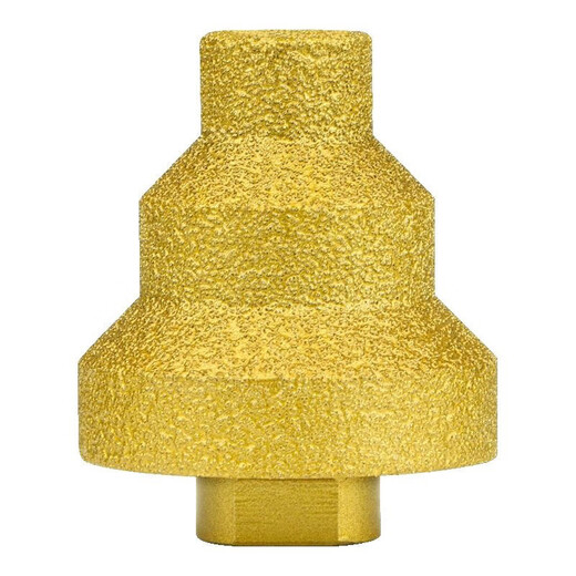 Xiaoxiaoshu brazed pagoda drill bit step reamer diamond chamfering edge artifact angle grinder tile stone hole opener brazed pagoda reamer drill single three-in-one 20*35*50 brazed reamer drill