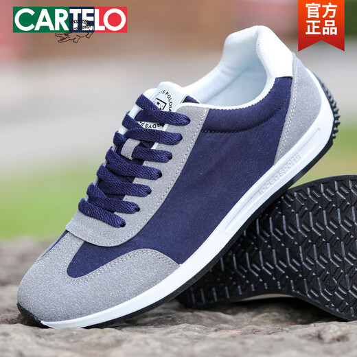 Zapatos para hombres de cartelo primavera Nuevos zapatos casuales transpirables y a prueba de olores de moda de moda y versátiles de lienzo para hombres sin deslizamiento para hombres AW9906 Azul 42 Tamaño pequeño/tamaño único
