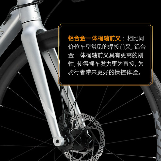 
Qianlida Tornado 700 Series Tornado 500 Bend Road Bicycle Road Vehicle Aluminum Alloy Oil Disc Brake Speed Change Tornado 500- A3 Rock Gray Silver 700C*490mm, Recommended About 170-178cm 16