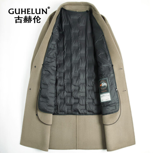 La nueva chaqueta para hombres de lana de Gu Helun, el invierno, la tendencia de tweed tweed tweed tweed tweed tweed tweed tendencia khaki m /170 recomendado 125-140Jin [Jin es igual a 0,5 kg]