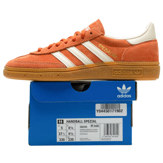 ADIDAS Casual Shoes Men's Shoes Shoes 2025 Spring New Sports Shoes Ballon Hand Ballon Spezial Aleman Training Shoes IG6191/Brick Red/White 35.5