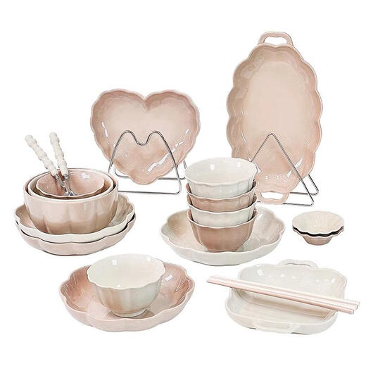 溥畔日本进口品质景德镇感碗碟套装家用陶瓷盘子釉下彩餐具碗盘轻奢碗 纯色釉盘子8.5寸2个装1278