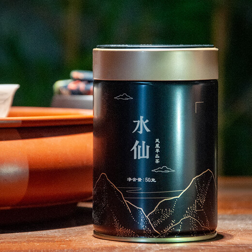 1392 Tianchi-Tee Industrie 1392 Tianchi Phoenix Single-Cheg-Tee [farbenfrohe] Entenscheiße Xiang Mailand Xiang Authentische Chaozhou Single-Cluster-Geschenkbox Narcissus 50g*1 Can