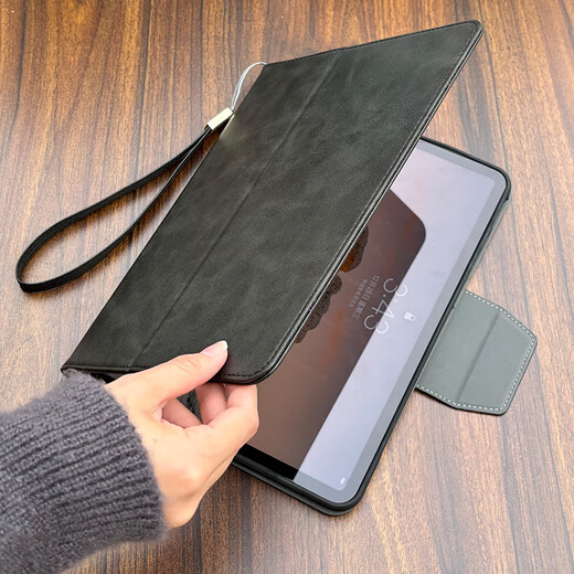 Yaluge 2017 iPad Pro12,9 дюйма защитная корпус A1584 старого поколения 2 поколения Por12.9 Apple Flat Panel 1670 Ротационная поддержка ML0R2CH Деловой кожаный корпус с кожаным корпусом Grey-with [со взрывом смягченной пленки] 2017/2015 PR PR PR PR-