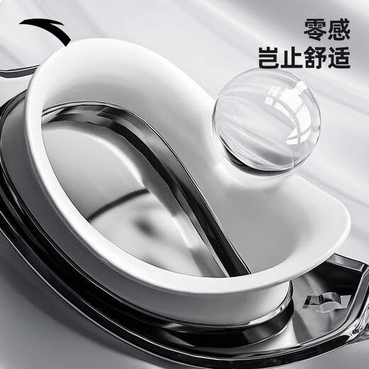 ANTA Water Eyes Swimming Goggles Myopia Large Frame HD Anti-fog Waterproof Women's Coated Men's Swimming Goggles Frameless Equipment Elegant Black Flat Light