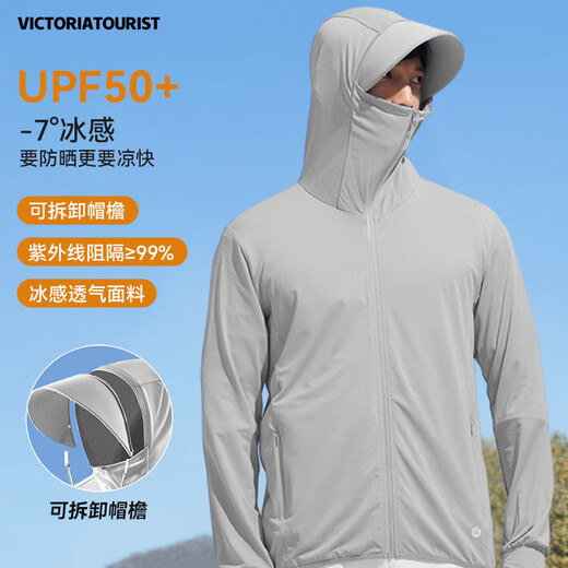 Victoria Traveler original yarn sun protection clothing men's summer light and breathable fishing anti-UV sunshade jacket skin clothing beach clothing